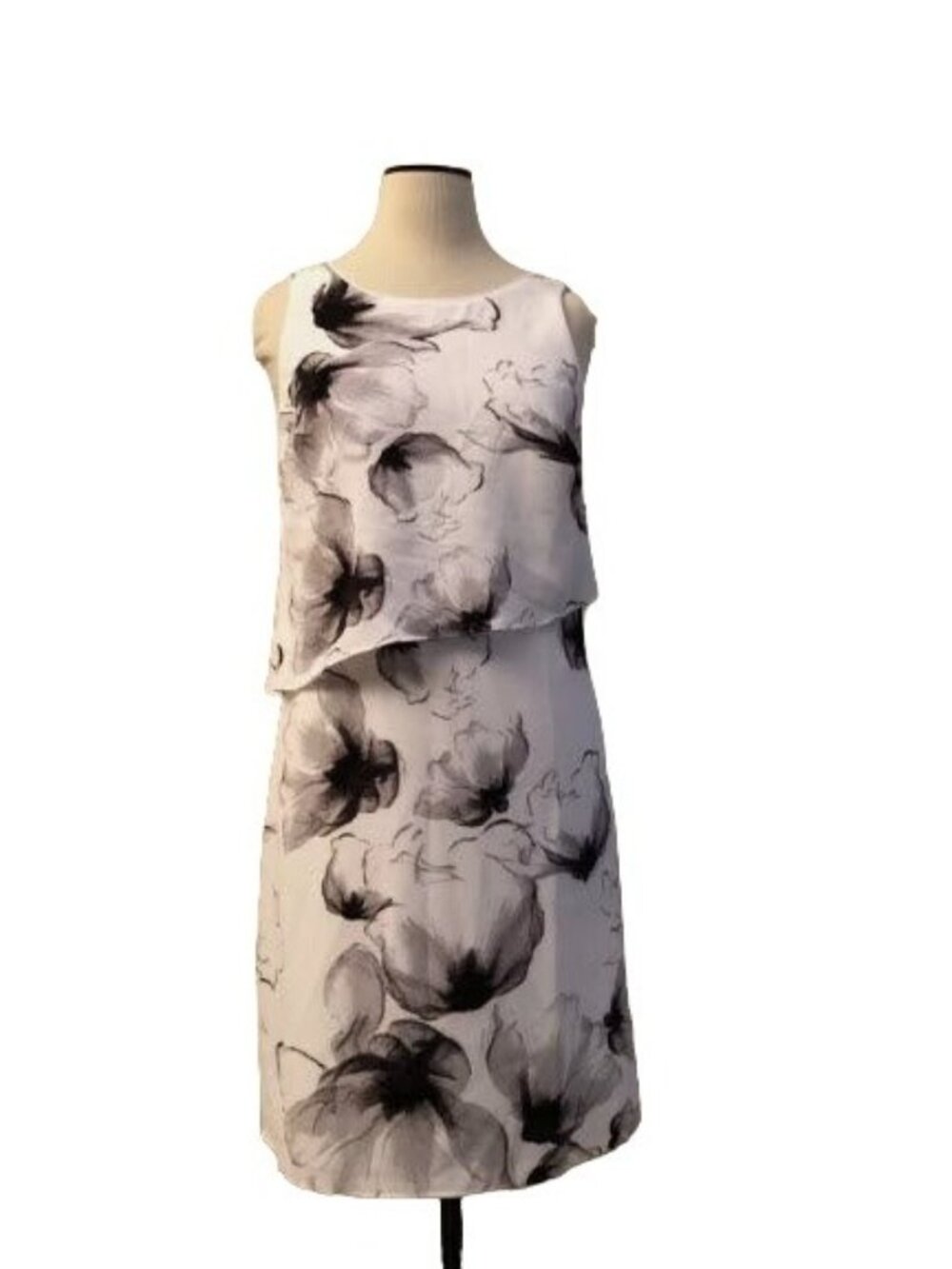 WHITE HOUSE BLACK MARKET Floral Layered Dress - Women's SIZE 0